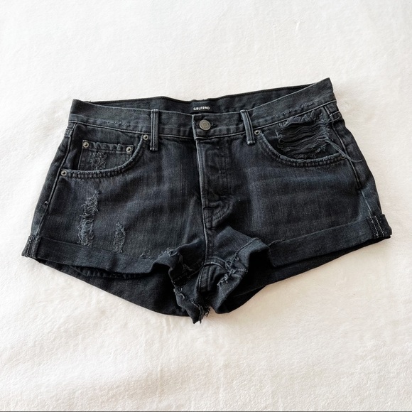 GRLFRND Adriana Slouchy Distressed Shorts in I Just Fall in Love Again - Picture 4 of 12